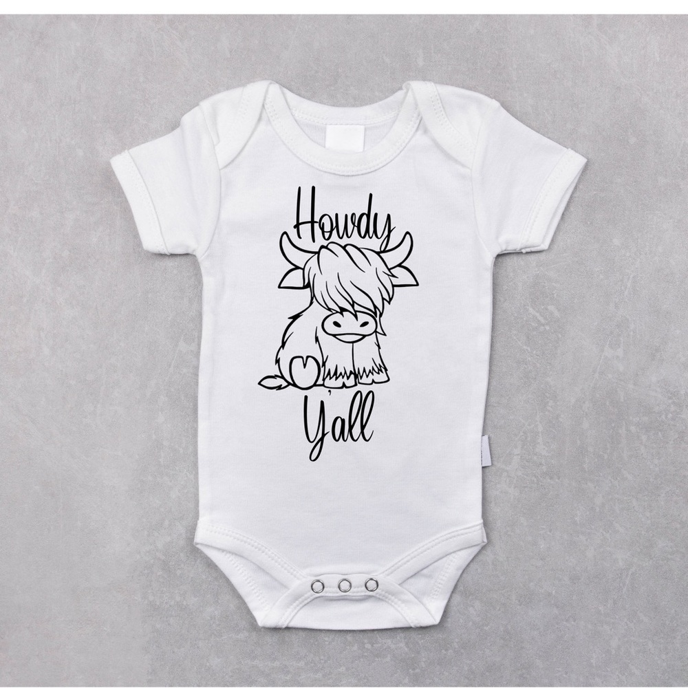 Howdy Y’all baby onesie
